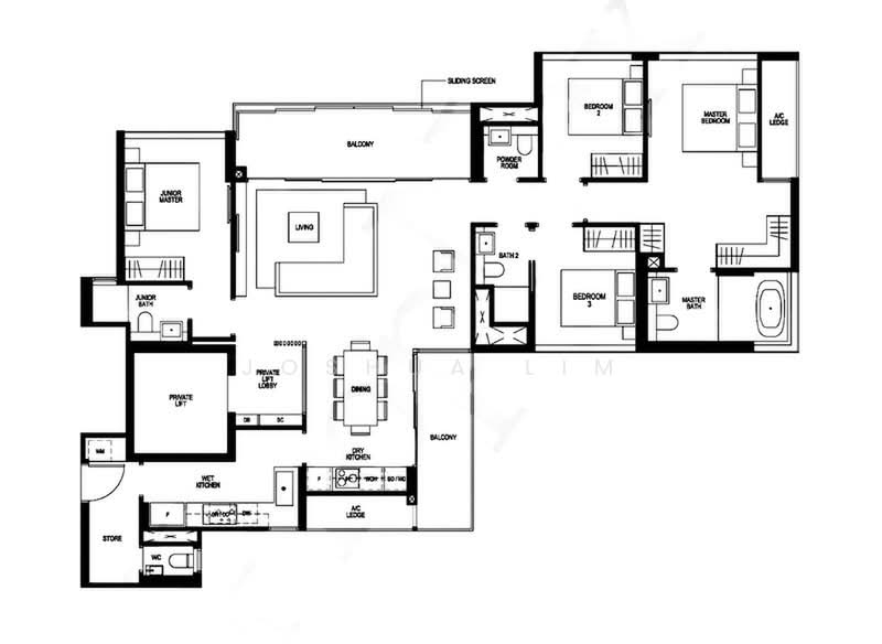 Martin Modern, 8 Martin Place, 4 Bedrooms, 1,798 sqft, Apartment For Sale, by Joshua Lim, 500175604 - PropertyGuru.com.sg