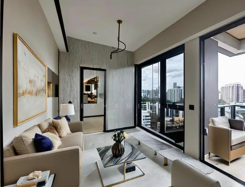 Perfect Ten, 323 Bukit Timah Road, 2 Bedrooms, 786 sqft, Condominium For Sale, by Stephanie Li, 500175636 - Living Room - PropertyGuru.com.sg