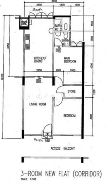 126 Ang Mo Kio Avenue 3, 126 Ang Mo Kio Avenue 3, 2 Bedrooms, 721 sqft, HDB Flat For Sale, by James Lee, 500175678 - PropertyGuru.com.sg
