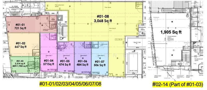 Grandview Suites @ Geylang, Lorong 22 Geylang, 8,805 sqft, Shop / Shophouse For Sale, by Boh Jennie, 500175710 - CommercialGuru.com.sg