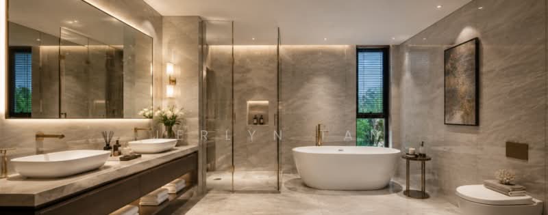 Anagram Homes, Dunearn Road, Kheam Hock Road, Bukit Timah Road, 6 Bedrooms, 8,562 sqft, Semi-Detached House For Sale, by Jerlyn Tan, 500175730 - Bathroom - PropertyGuru.com.sg