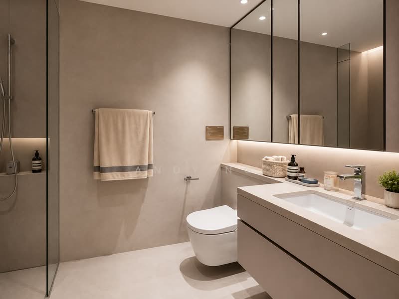 The Robertson Opus, 11 Unity Street, 1 Bedroom, 431 sqft, Condominium For Sale, by Andy Ng, 500175948 - Bathroom - PropertyGuru.com.sg