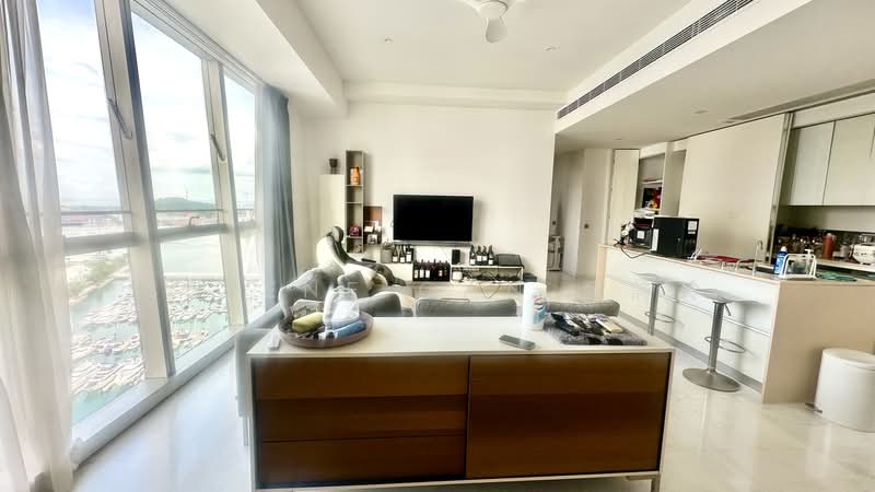 Reflections at Keppel Bay, 29 Keppel Bay View, 2 Bedrooms, 1,120 sqft, Condominium For Rent, by Serene Gan 顏詩玲, 500175956 - Living Room - PropertyGuru.com.sg