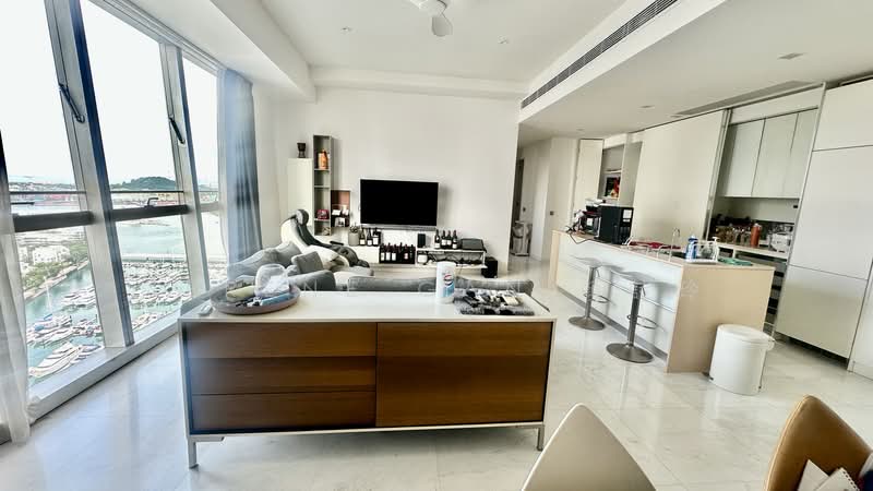 Reflections at Keppel Bay, 29 Keppel Bay View, 2 Bedrooms, 1,120 sqft, Condominium For Rent, by Serene Gan 顏詩玲, 500175956 - Living Room - PropertyGuru.com.sg