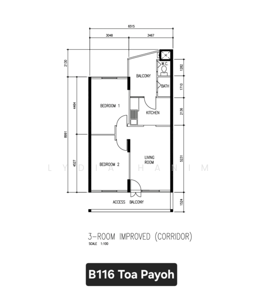 116 Lorong 2 Toa Payoh, 116 Lorong 2 Toa Payoh, 2 Bedrooms, 667 sqft, HDB Flat For Sale, by Lydia Hanim, 500175976 - PropertyGuru.com.sg