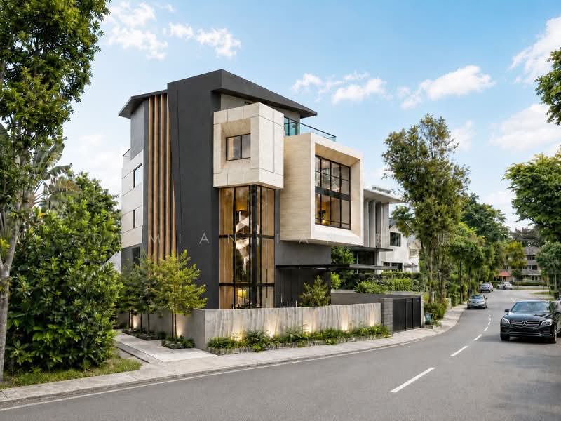 ⭐️RARE ELEVATED BRAND NEW 3.5-STY HSE @ WATTEN ESTATE | WITHIN 1 KM OF RGPS | NEAR PARK & AMENITIES, Watten Estate Road Hillcrest Shelford Greenwood Greenmead Greenpark Oriole Sunset Cassia Ash Linden Pine Vanda Eng Neo Camden Chee Hoon Dunearn Ross Leyden Asuhan University Kheam Hock Unggas Bahasa Tempua Trevose Dalkeith Berrima Camborne Harlyn Fir, 6 Bedrooms, 9,614 sqft, Detached House For Sale, by Damian Tan 陈係赈, 500175982 - Exterior - PropertyGuru.com.sg