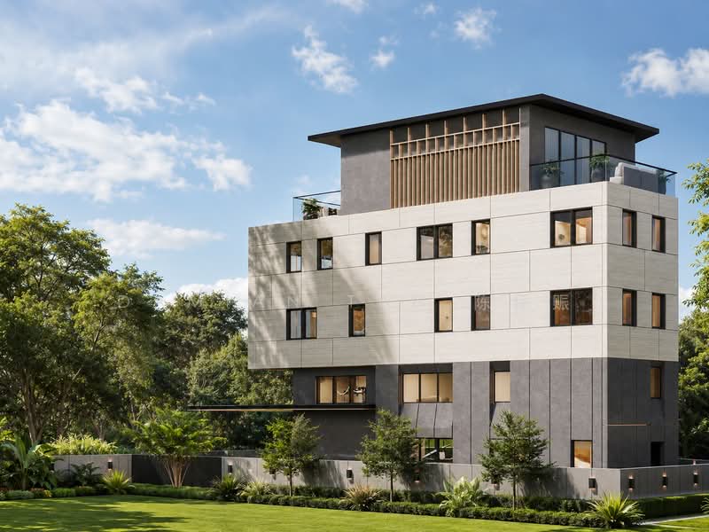 ⭐️RARE ELEVATED BRAND NEW 3.5-STY HSE @ WATTEN ESTATE | WITHIN 1 KM OF RGPS | NEAR PARK & AMENITIES, Watten Estate Road Hillcrest Shelford Greenwood Greenmead Greenpark Oriole Sunset Cassia Ash Linden Pine Vanda Eng Neo Camden Chee Hoon Dunearn Ross Leyden Asuhan University Kheam Hock Unggas Bahasa Tempua Trevose Dalkeith Berrima Camborne Harlyn Fir, 6 Bedrooms, 9,614 sqft, Detached House For Sale, by Damian Tan 陈係赈, 500175982 - Exterior - PropertyGuru.com.sg