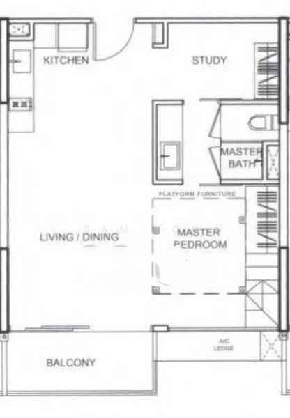 Watertown, 71 Punggol Central, 1 Bedroom, 603 sqft, Condominium For Rent, by Sam Koh, 500176023 - PropertyGuru.com.sg