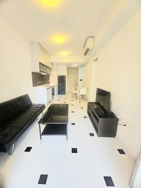 Sophia Hills, 25 Mount Sophia, 1 Bedroom, 570 sqft, Condominium For Rent, by Jeremy Li, 500176182 - Living Room - PropertyGuru.com.sg