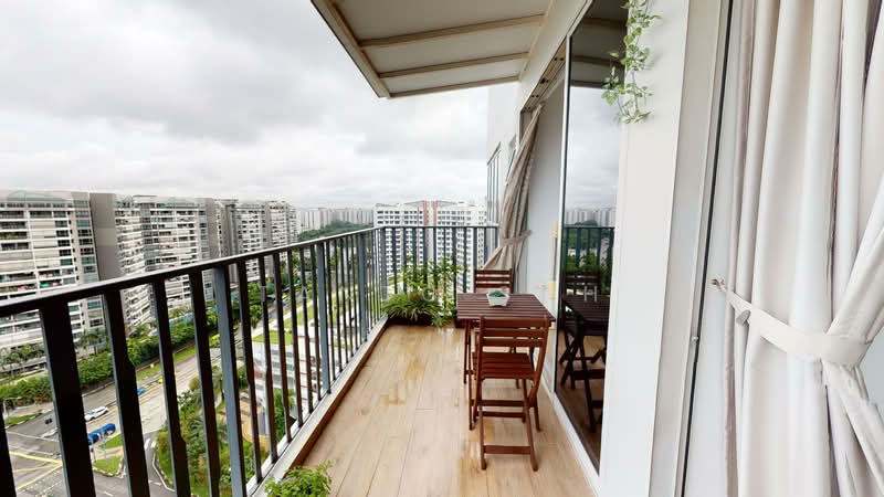 Heron Bay, Upper Serangoon View, 3 Bedrooms, 2,000 sqft, Executive Condominium For Rent, by Tanto Soh, 500176239 - Balcony - PropertyGuru.com.sg