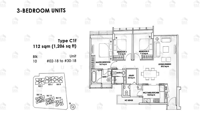 City Square Residences, 10 Kitchener Link, 3 Bedrooms, 1,216 sqft, Condominium For Sale, by Justin Ngai, 500176275 - PropertyGuru.com.sg