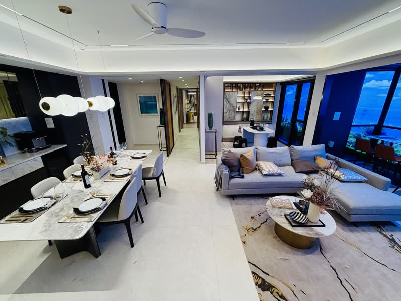 Vela Bay, 1 Bayshore Walk, 5 Bedrooms, 1,765 sqft, Condominium For Sale, by Murphy Lee, 500176279 - Living Room - PropertyGuru.com.sg