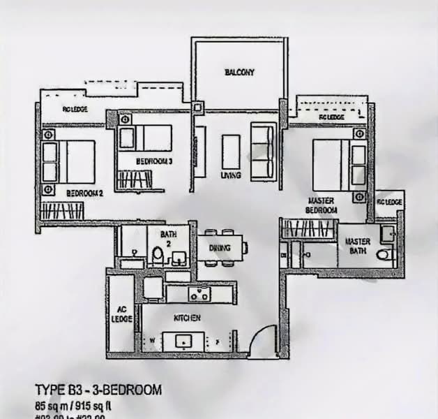 The Topiary, 11 Fernvale Lane, 3 Bedrooms, 915 sqft, Condominium For Sale, by ARNIE LEE, 500176386 - PropertyGuru.com.sg