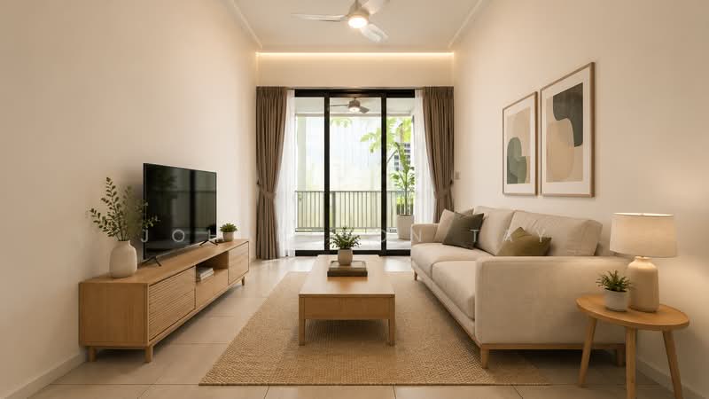 The Woodleigh Residences, 25 Bidadari Park Drive, 2 Bedrooms, 667 sqft, Apartment For Rent, by Johansson Tay, 500176403 - Living Room - PropertyGuru.com.sg