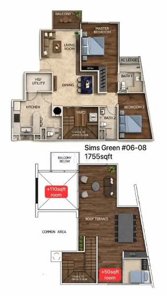 Sims Green, 7 Lorong 27A Geylang, 2 Bedrooms, 1,755 sqft, Apartment For Sale, by Alexis Quek, 500176703 - PropertyGuru.com.sg