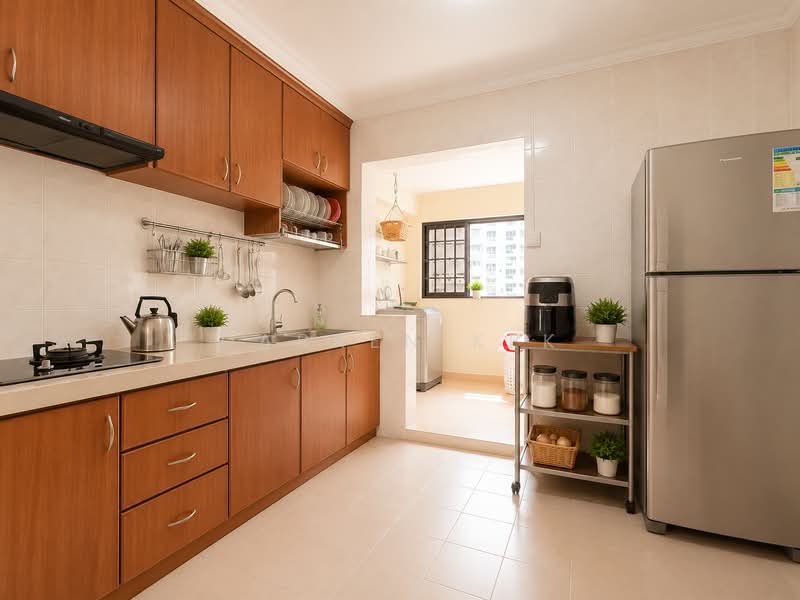 640 Jurong West Street 61, 640 Jurong West Street 61, 3 Bedrooms, 1,076 sqft, HDB Flat For Sale, by Darren Kek, 500176752 - Kitchen - PropertyGuru.com.sg