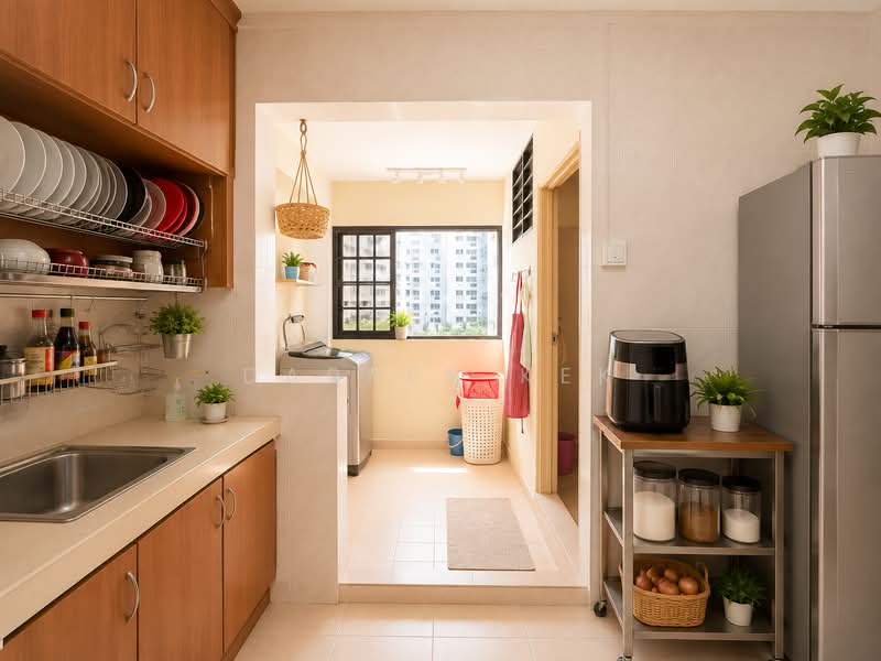 640 Jurong West Street 61, 640 Jurong West Street 61, 3 Bedrooms, 1,076 sqft, HDB Flat For Sale, by Darren Kek, 500176752 - Kitchen - PropertyGuru.com.sg