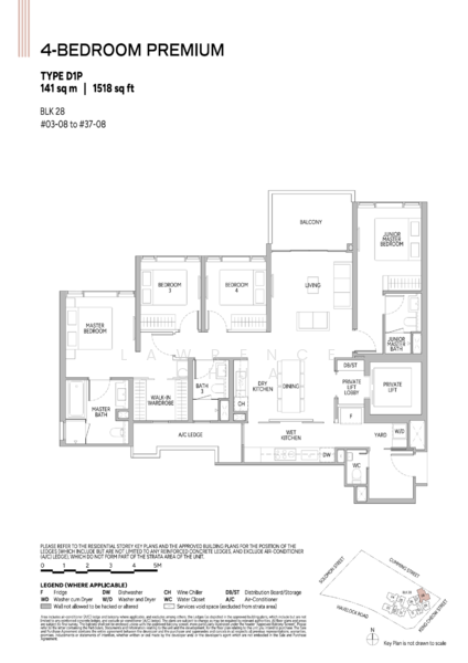 Union Square Residences, 28 Havelock Road,, 4 Bedrooms, 1,518 sqft, Condominium For Sale, by Lawrence Chua, 500176772 - PropertyGuru.com.sg
