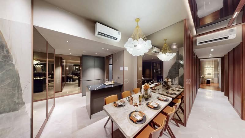 One Marina Gardens, 3 Marina Gardens Lane, 2 Bedrooms, 6,570 sqft, Apartment For Sale, by Kent Choo 朱振源, 500176799 - Dining Room - PropertyGuru.com.sg