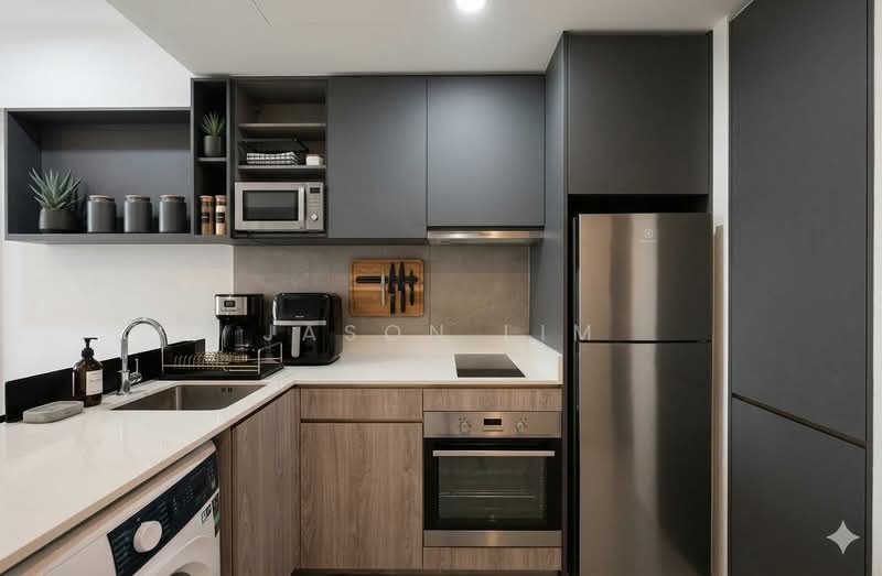 Riverfront Residences, 43 Hougang Avenue 7, 2 Bedrooms, 614 sqft, Condominium For Sale, by Jason Lim, 500176831 - Kitchen - PropertyGuru.com.sg