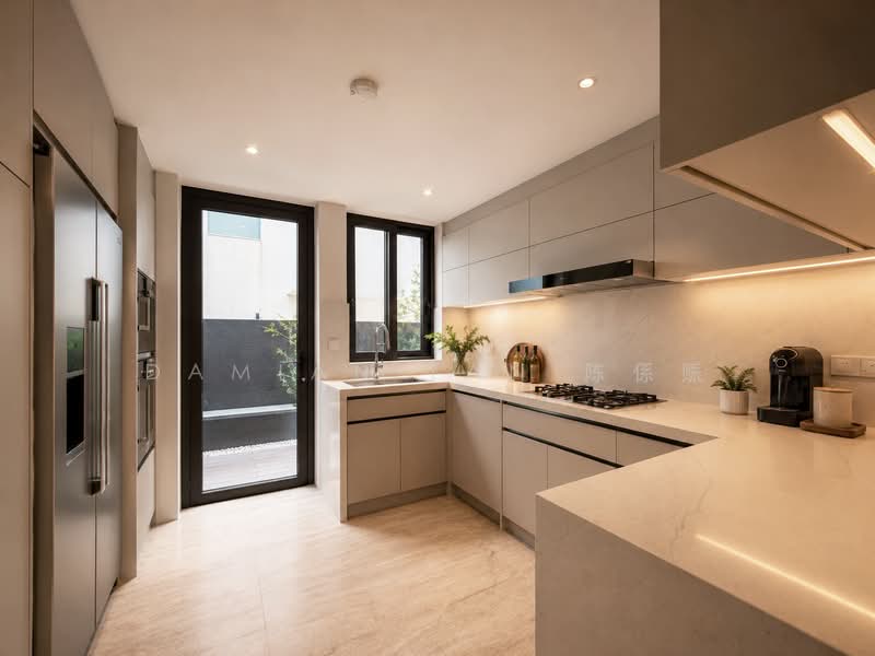 ⭐️1 KM OF ACS (PRI), SJI (JUNIOR) & CHIJ PRI (TPY)⭐️NEAR NOVENA MRT & AMENITIES⭐️BRAND NEW SEMI-D⭐️, Dyson Road Chancery Merlimau Bo Seng Whitley Gentle Mount Rosie Gilstead Buckley Evelyn Shrewsbury Barker Goldhill Trevose Kheam Hock Camborne Dalkeith Harlyn Duchess Coronation Berrima Tudor Unggas Seni Bahasa Tempua University Ilmu Robin Fernhill, 5 Bedrooms, 8,277 sqft, Semi-Detached House For Sale, by Damian Tan 陈係赈, 500176834 - Kitchen - PropertyGuru.com.sg
