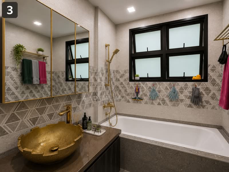 Woodsvale, 1 Woodlands Drive 72, 3 Bedrooms, 1,313 sqft, Condominium For Sale, by Adam K, 500176901 - Bathroom - PropertyGuru.com.sg