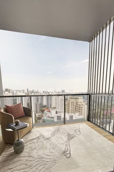UPPERHOUSE at Orchard Boulevard, 22 Orchard Boulevard, 2 Bedrooms, 700 sqft, Condominium For Sale, by Karen Kok, 500177054 - Balcony - PropertyGuru.com.sg