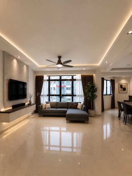 656B Jurong West Street 61, 656B Jurong West Street 61, 4 Bedrooms, 132 sqft, HDB Flat For Sale, by Puti Lee Stingl, 500177221 - Living Room (Illustration) - PropertyGuru.com.sg