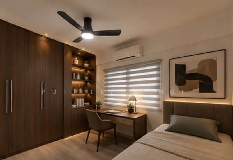 656B Jurong West Street 61, 656B Jurong West Street 61, 4 Bedrooms, 132 sqft, HDB Flat For Sale, by Puti Lee Stingl, 500177221 - Bedroom 3 (Illustration) - PropertyGuru.com.sg