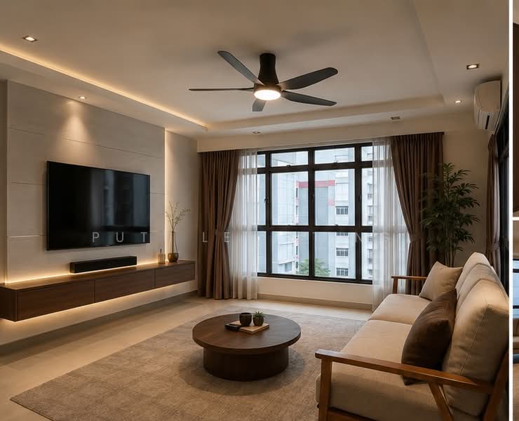 656B Jurong West Street 61, 656B Jurong West Street 61, 4 Bedrooms, 132 sqft, HDB Flat For Sale, by Puti Lee Stingl, 500177221 - Living Room (Illustration) - PropertyGuru.com.sg