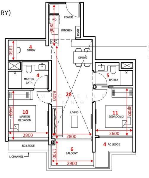 Grand Dunman, 10 Dunman Road, East Coast / Marine Parade, 2 Bedrooms, 775 sqft, Condominium For Sale, by Michelle Ang, 500177270 - 2+Study 775Sqf - PropertyGuru.com.sg