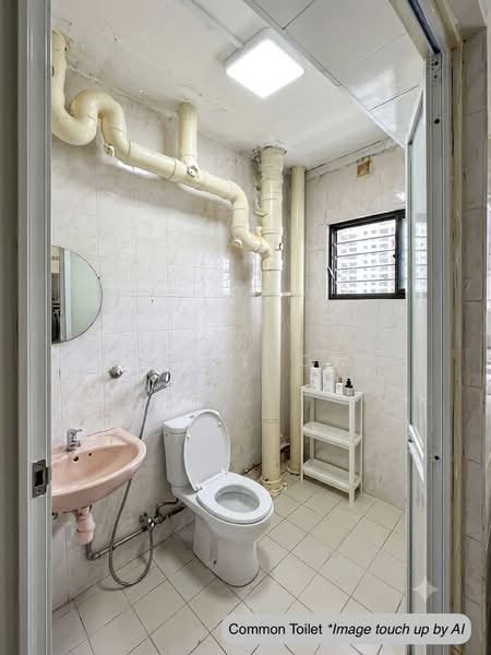 146 Rivervale Drive, 146 Rivervale Drive, 3 Bedrooms, 1,076 sqft, HDB Flat For Sale, by Del Leow, 500177570 - Bathroom - PropertyGuru.com.sg