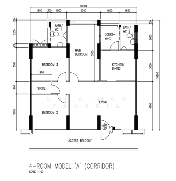 162 Jalan Teck Whye, 162 Jalan Teck Whye, 3 Bedrooms, 1,087 sqft, HDB Flat For Sale, by Sulaiman Zakaria, 500177609 - PropertyGuru.com.sg
