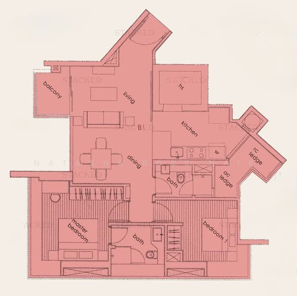 The Chuan, 31 Lorong chuan, 2 Bedrooms, 937 sqft, Condominium For Rent, by Natasha Ross Nair, 500177652 - PropertyGuru.com.sg