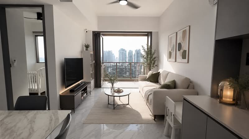 The Landmark, 173 Chin Swee Road, 2 Bedrooms, 678 sqft, Condominium For Sale, by Gina Poa, 500177710 - Living Room - PropertyGuru.com.sg