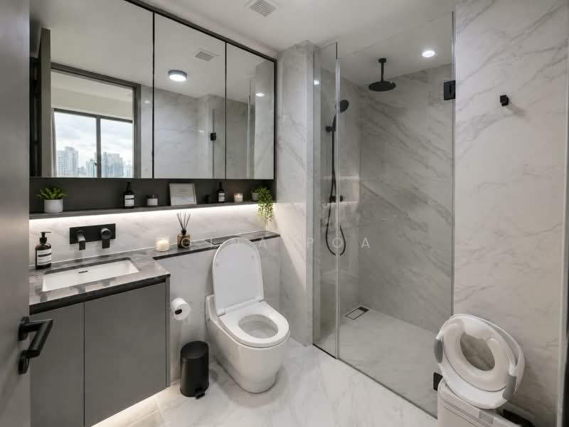 The Landmark, 173 Chin Swee Road, 2 Bedrooms, 678 sqft, Condominium For Sale, by Gina Poa, 500177710 - Bathroom - PropertyGuru.com.sg