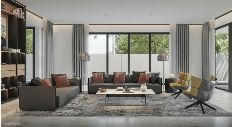 Brand New Modern Bungalow Mount Sinai Road, Mount Sinai Road / Holland Grove Drive, 7 Bedrooms, 12,239 sqft, Bungalow House For Sale, by Bernard Wu, 500177810 - Living Room - PropertyGuru.com.sg