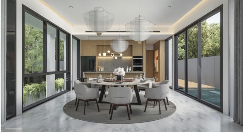 Brand New Modern Bungalow Mount Sinai Road, Mount Sinai Road / Holland Grove Drive, 7 Bedrooms, 12,239 sqft, Bungalow House For Sale, by Bernard Wu, 500177810 - Dining Room - PropertyGuru.com.sg