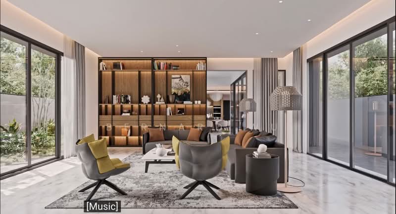 Brand New Modern Bungalow Mount Sinai Road, Mount Sinai Road / Holland Grove Drive, 7 Bedrooms, 12,239 sqft, Bungalow House For Sale, by Bernard Wu, 500177810 - Living Room - PropertyGuru.com.sg