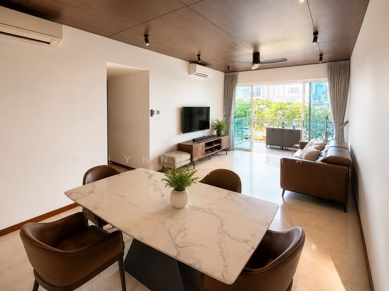 Mera Springs, 81 Carlisle Road, 3 Bedrooms, 1,292 sqft, Condominium For Rent, by Joelynn Koh Jiac Yun, 500177824 - Living Room - PropertyGuru.com.sg