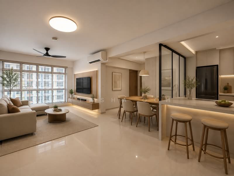 408B Northshore Drive, 408B Northshore Drive, 3 Bedrooms, 1,012 sqft, HDB Flat For Sale, by Natasha Goh, 500177846 - Living Room - PropertyGuru.com.sg