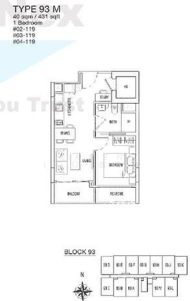 Parc Rosewood, 99 Rosewood Drive, 1 Bedroom, 431 sqft, Condominium For Sale, by Laven Loo 吕欣颐, 500177857 - PropertyGuru.com.sg