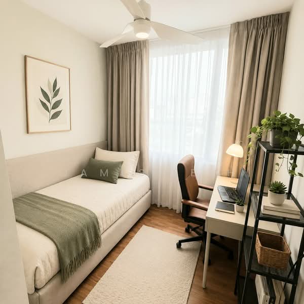 The Amore, 55A Edgedale Plains, 3 Bedrooms, 990 sqft, Executive Condominium For Sale, by James Seah, 500178008 - Study - PropertyGuru.com.sg