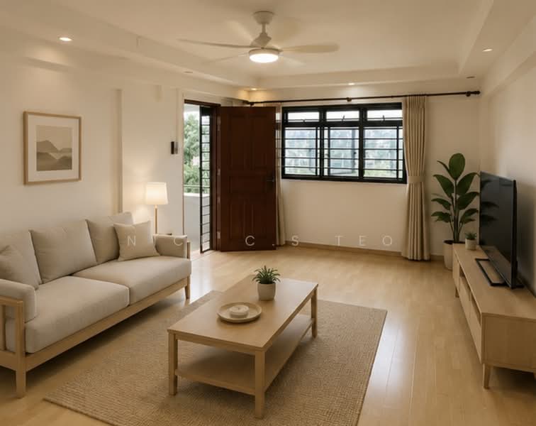305 Clementi Avenue 4, 305 Clementi Avenue 4, 3 Bedrooms, 990 sqft, HDB Flat For Sale, by Nick C.S Teo, 500178012 - Living Room - PropertyGuru.com.sg