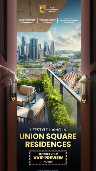 Union Square Residences, 28 Havelock Road,, 3 Bedrooms, 990 sqft, Condominium For Sale, by Vivek Rajpal, 500178018 - Balcony - PropertyGuru.com.sg