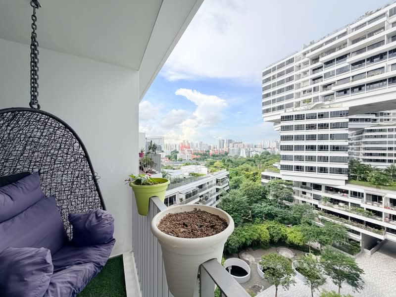 The Interlace, 180 Depot Road, 3 Bedrooms, 1,550 sqft, Condominium For Sale, by Vivian Ong, 500178064 - Living Room Balcony - PropertyGuru.com.sg