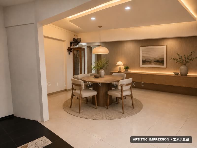 912 Tampines Street 91, 912 Tampines Street 91, 3 Bedrooms, 1,432 sqft, HDB Flat For Sale, by Gillian Loke, 500178069 - Dining Room - PropertyGuru.com.sg