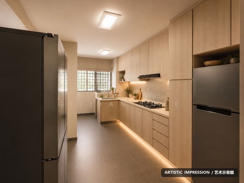 912 Tampines Street 91, 912 Tampines Street 91, 3 Bedrooms, 1,432 sqft, HDB Flat For Sale, by Gillian Loke, 500178069 - Kitchen - PropertyGuru.com.sg