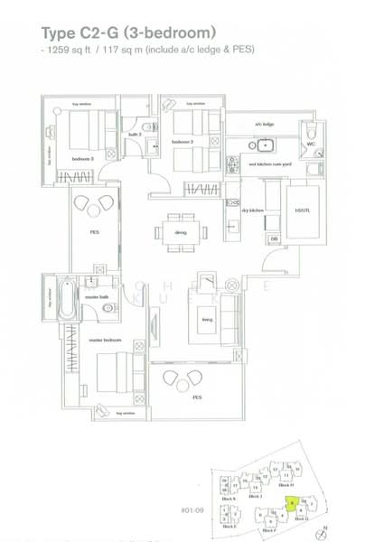 The Maylea, 242G Pasir Panjang Road, 3 Bedrooms, 1,259 sqft, Condominium For Sale, by Michelle Kuek, 500178152 - PropertyGuru.com.sg