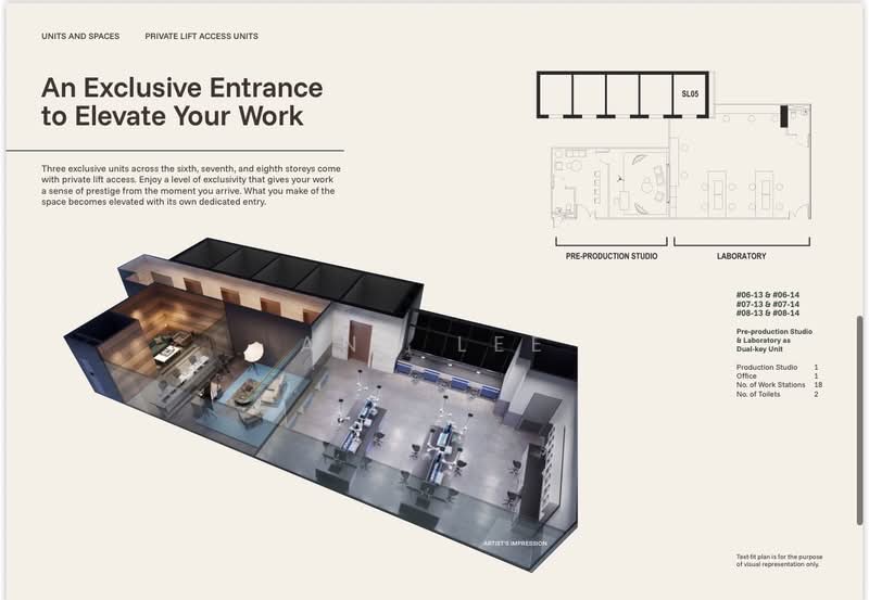 Generations @ Tannery, 71 Tannery Lane, 1,621 sqft, Light Industrial (B1) For Sale, by Ann Lee, 500178262 - Interior - CommercialGuru.com.sg